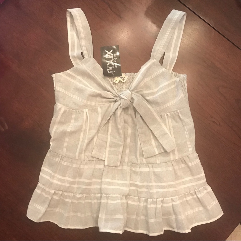 Listicle Small Striped Knot Tank